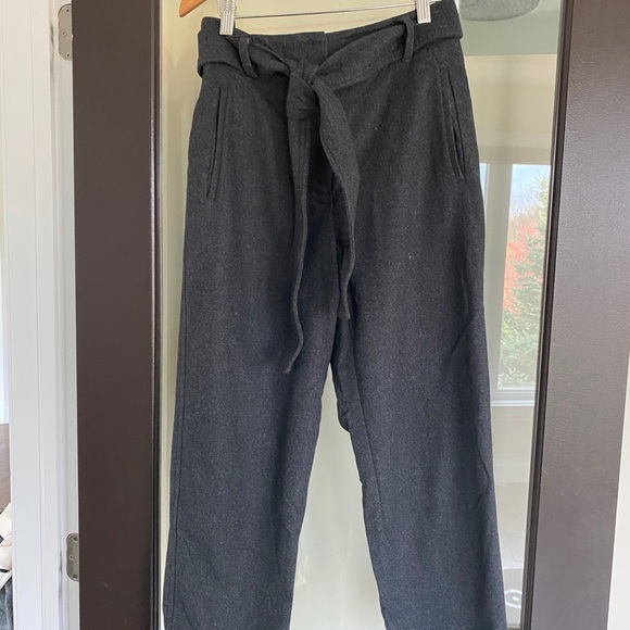 Aritzia Wilfred New Tie Front Wool pant - Picture 2 of 4